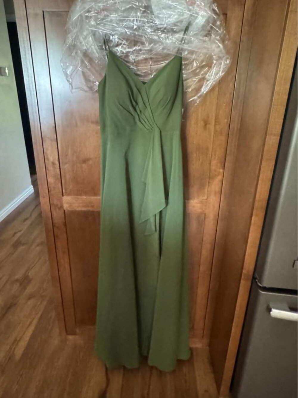 Azazie Akita A4 Olive Green Bridesmaid Dress